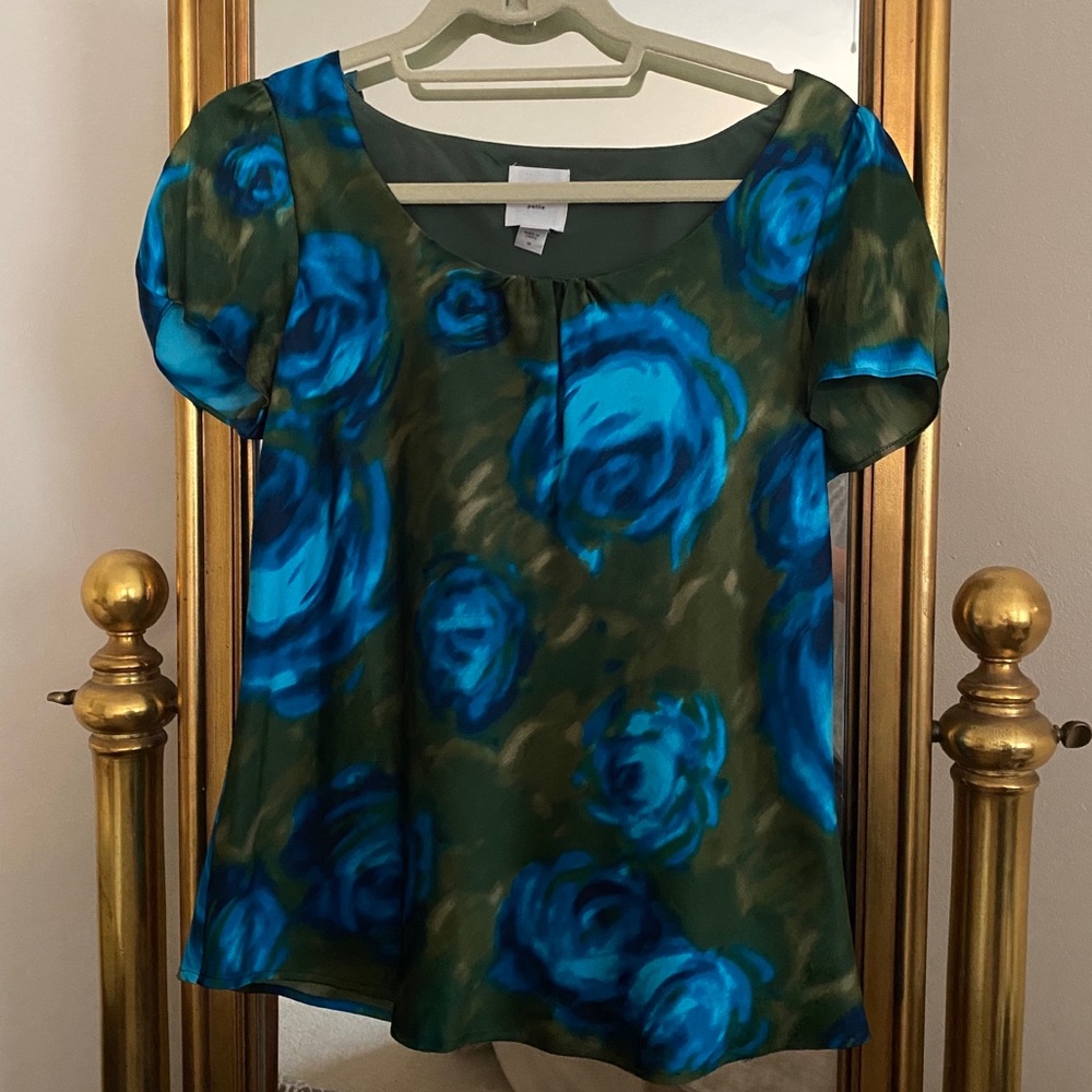 Floral Silk Blouse